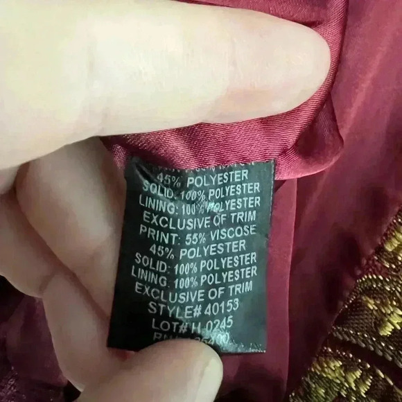 NWT Sharif 1827 Couture Red & Gold Brocade Jacket - Size M coat christmas - Picture 9 of 14